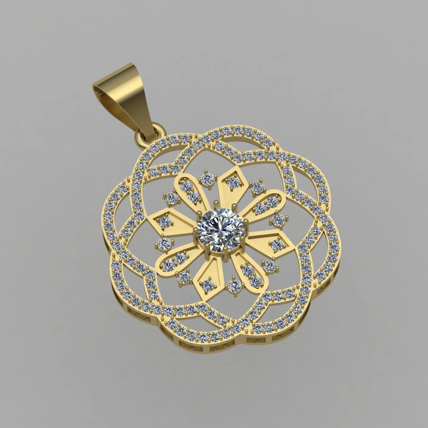 Geometric Pendant Code 01 3D Model — image 14