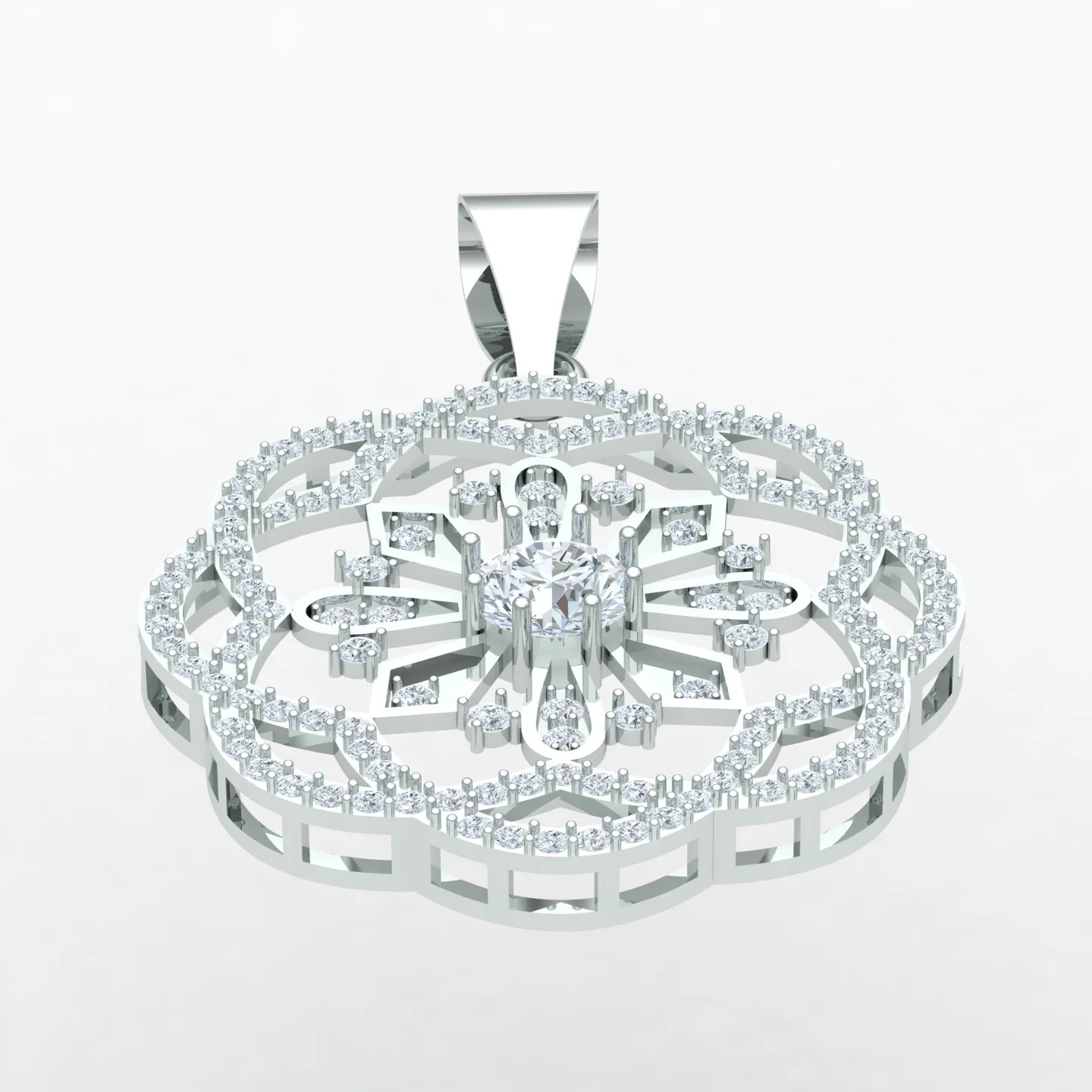 Geometric Pendant Code 01 3D Model — image 9