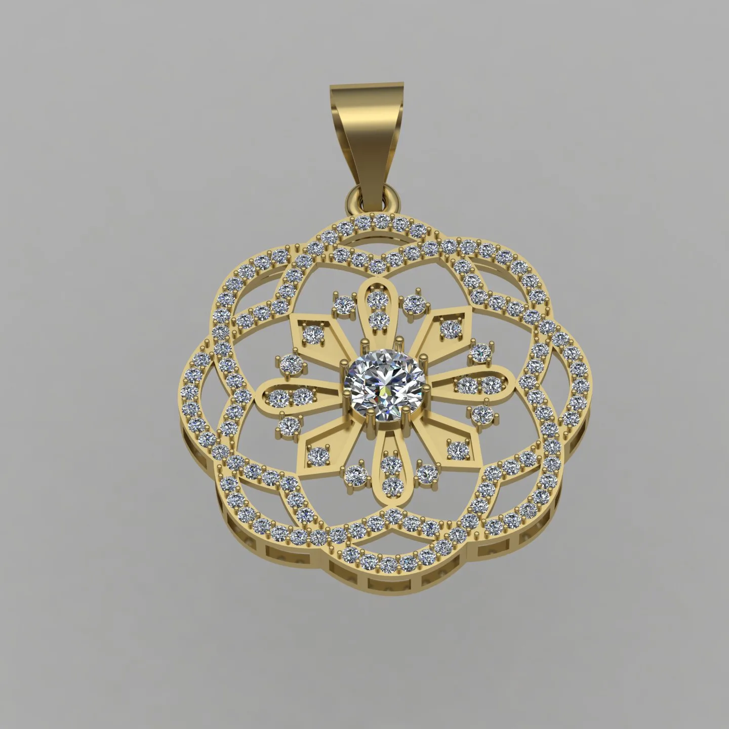 Geometric Pendant Code 01 3D Model — image 13
