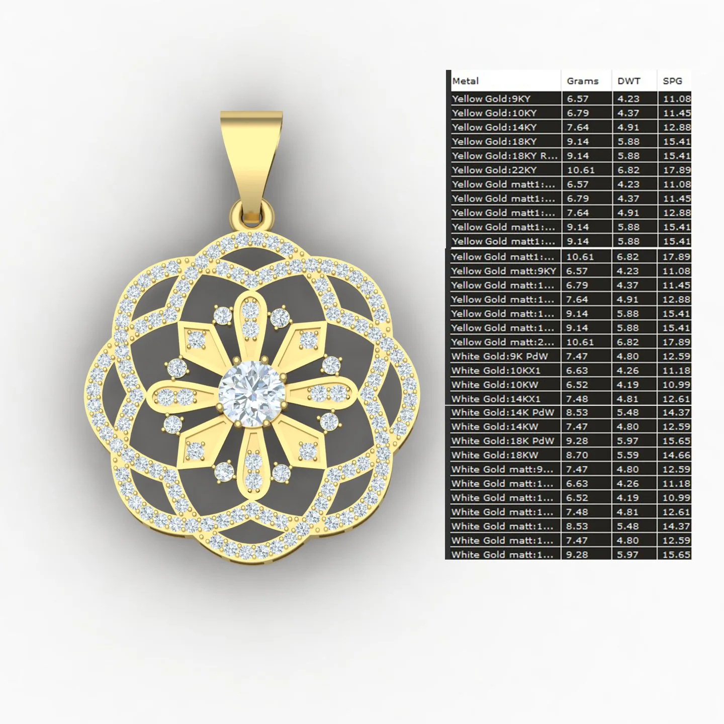 Geometric Pendant Code 01 3D Model — image 2