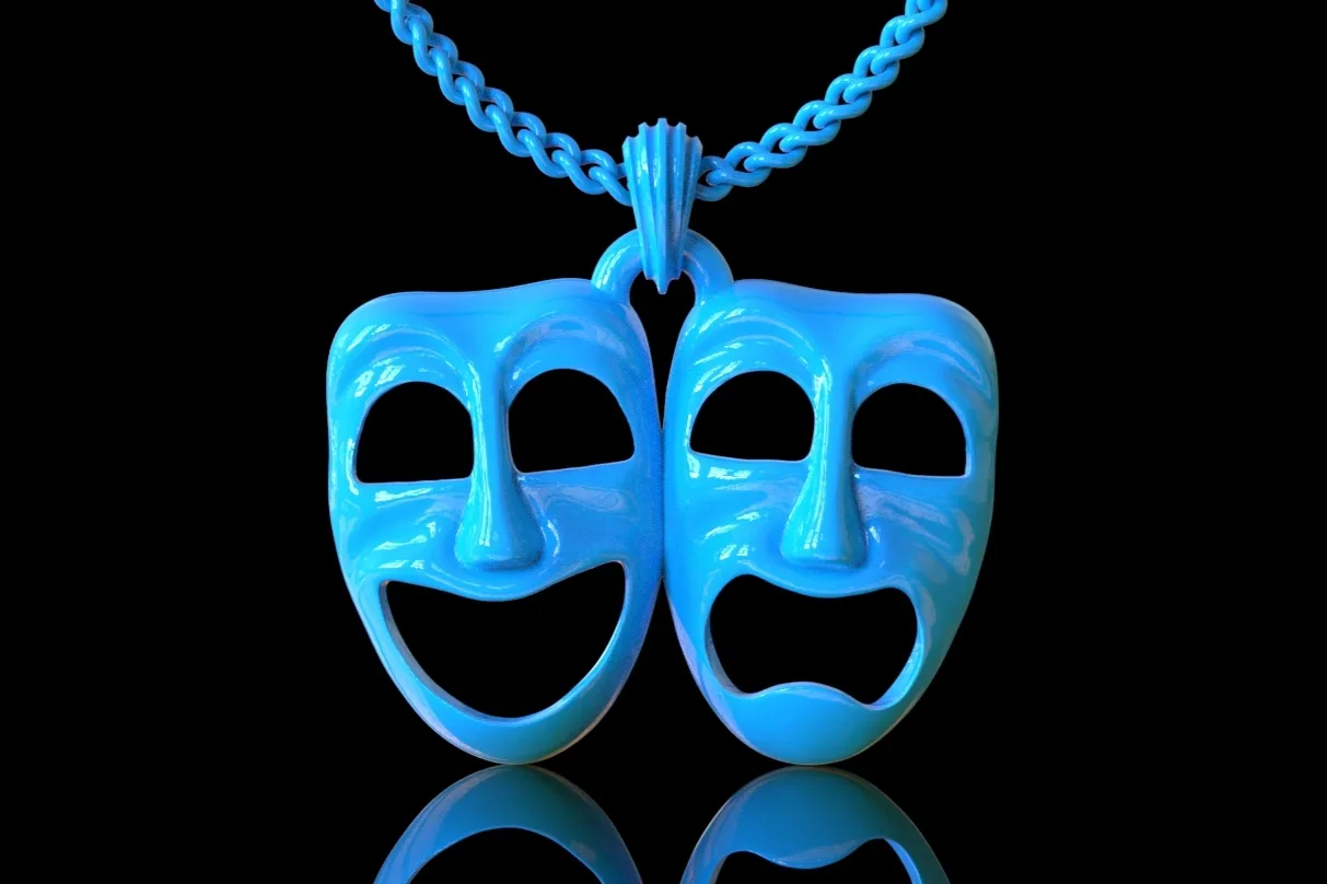 آویز Happy and Sad Face