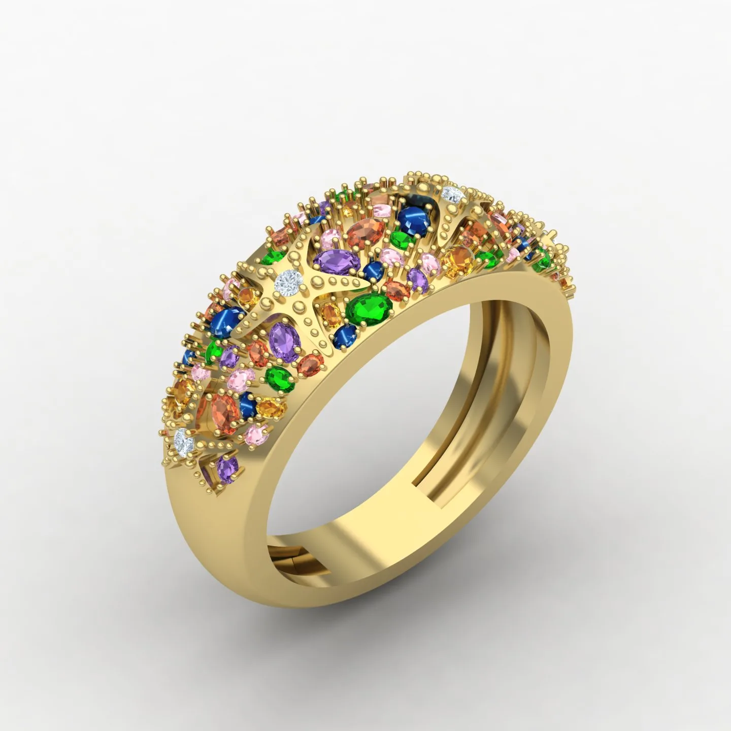 Star Daryayi Ring Code 01 3D Model — image 11