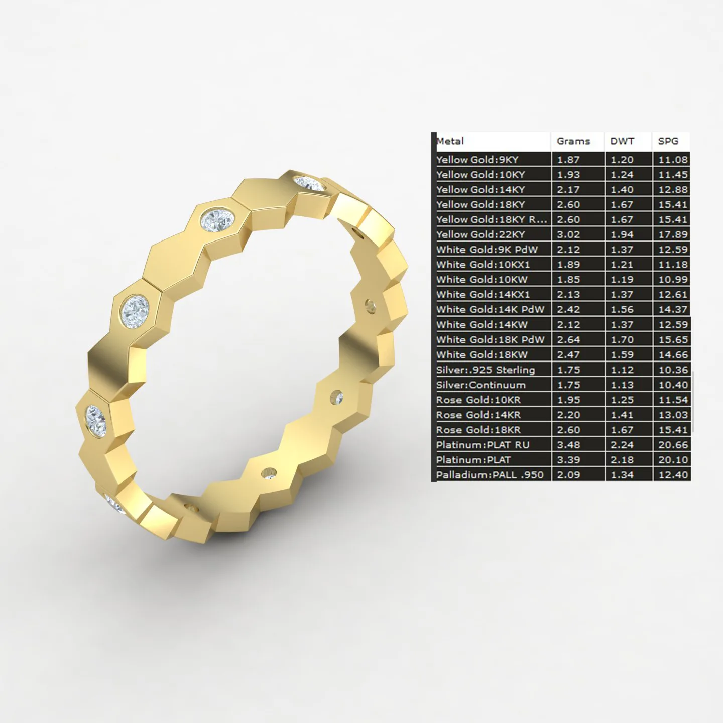 Zali Ring 6 Code 01 3D Model — image 2