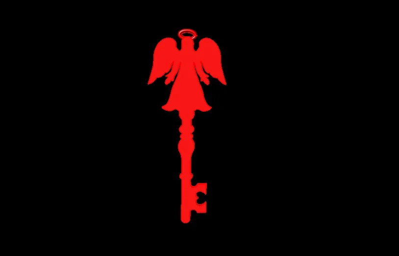 Key Pendant F-1 3D Model