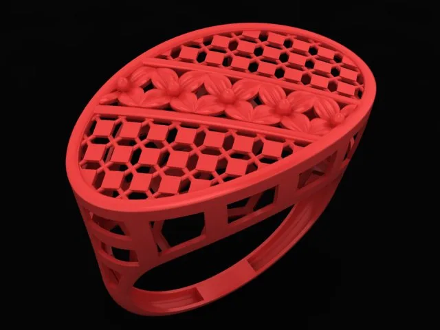 Cut Khor Aineh Fyvzhn Ring R-T-49 3D Model