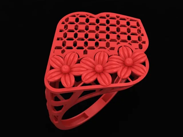 Cut Khor Aineh Fyvzhn Ring R-T-52 3D Model