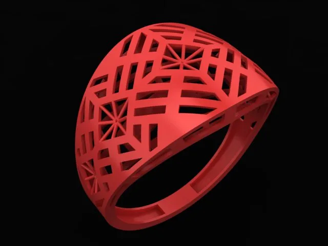Cut Khor Aineh Fyvzhn Ring R-T-62 3D Model