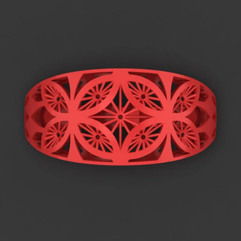 Cut Khor Aineh Fyvzhn Ring R-T-65 3D Model — image 2