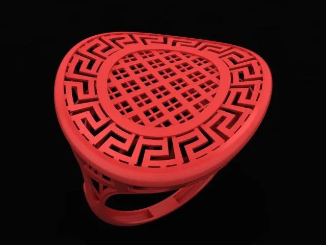 Cut Khor Aineh Fyvzhn Ring R-T-68 3D Model