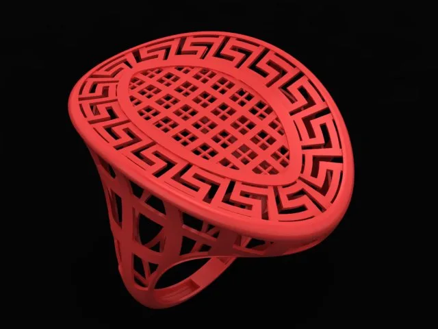 Cut Khor Aineh Fyvzhn Ring R-T-70 3D Model