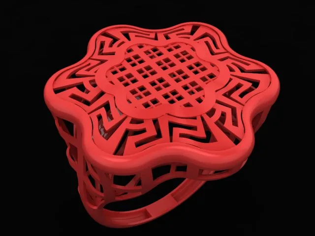Cut Khor Aineh Fyvzhn Ring R-T-79 3D Model