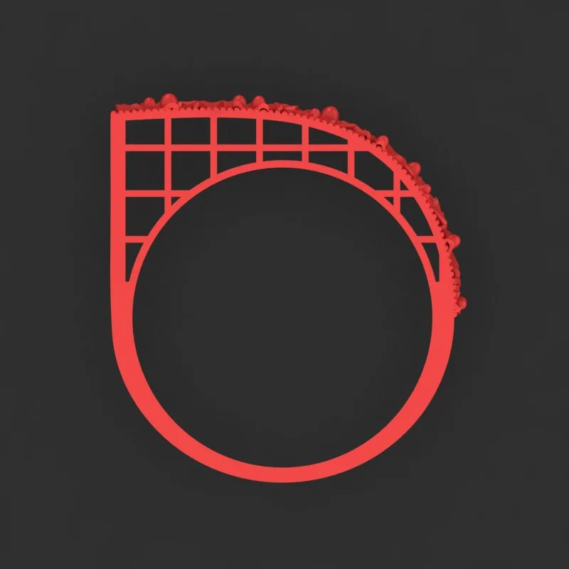 Cut Khor Aineh Fyvzhn Ring R-T-82 3D Model — image 3