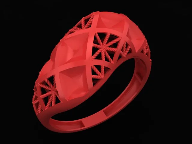 Cut Khor Aineh Fyvzhn Ring R-T-96 3D Model
