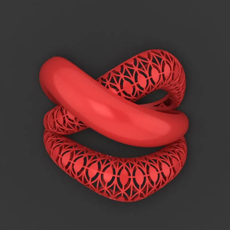 Cut Khor Aineh Fyvzhn Ring R-T-102 3D Model — image 2