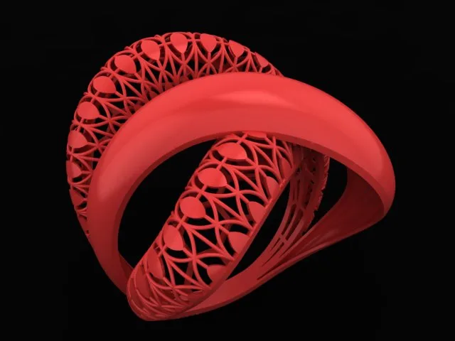 Cut Khor Aineh Fyvzhn Ring R-T-102 3D Model