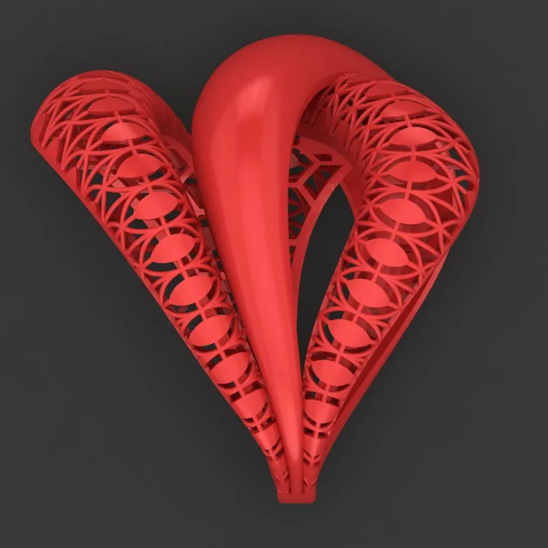 Cut Khor Aineh Fyvzhn Ring R-T-102 3D Model — image 4