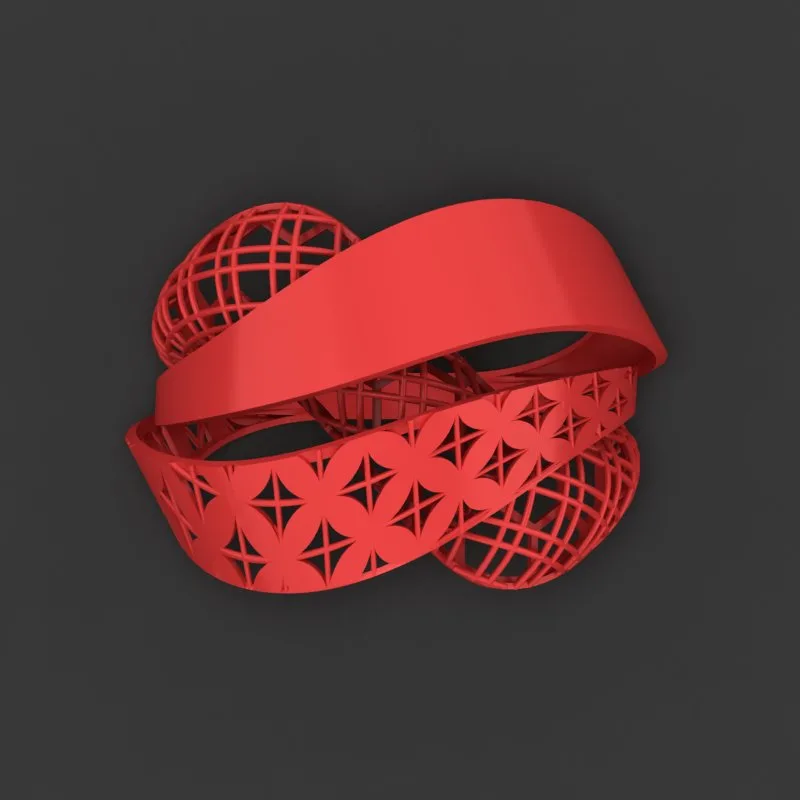 Cut Khor Aineh Fyvzhn Ring R-T-104 3D Model — image 2