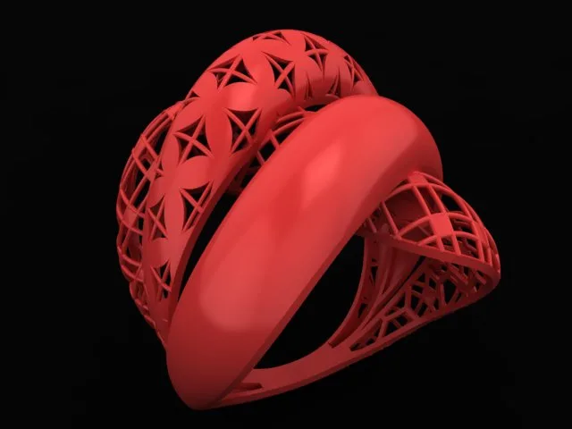 Cut Khor Aineh Fyvzhn Ring R-T-105 3D Model