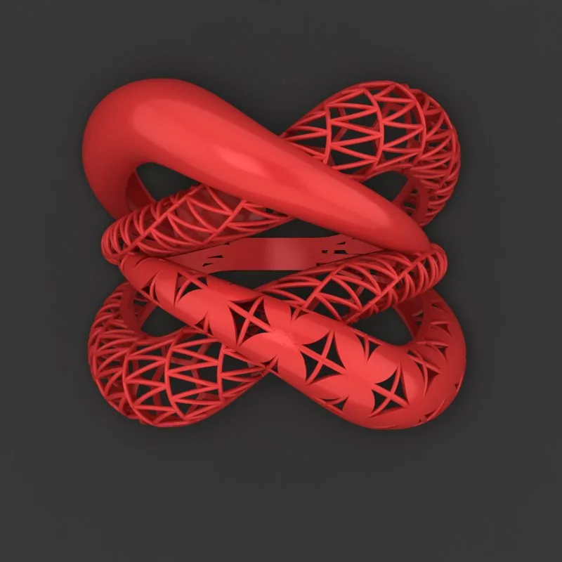 Cut Khor Aineh Fyvzhn Ring R-T-106 3D Model — image 2