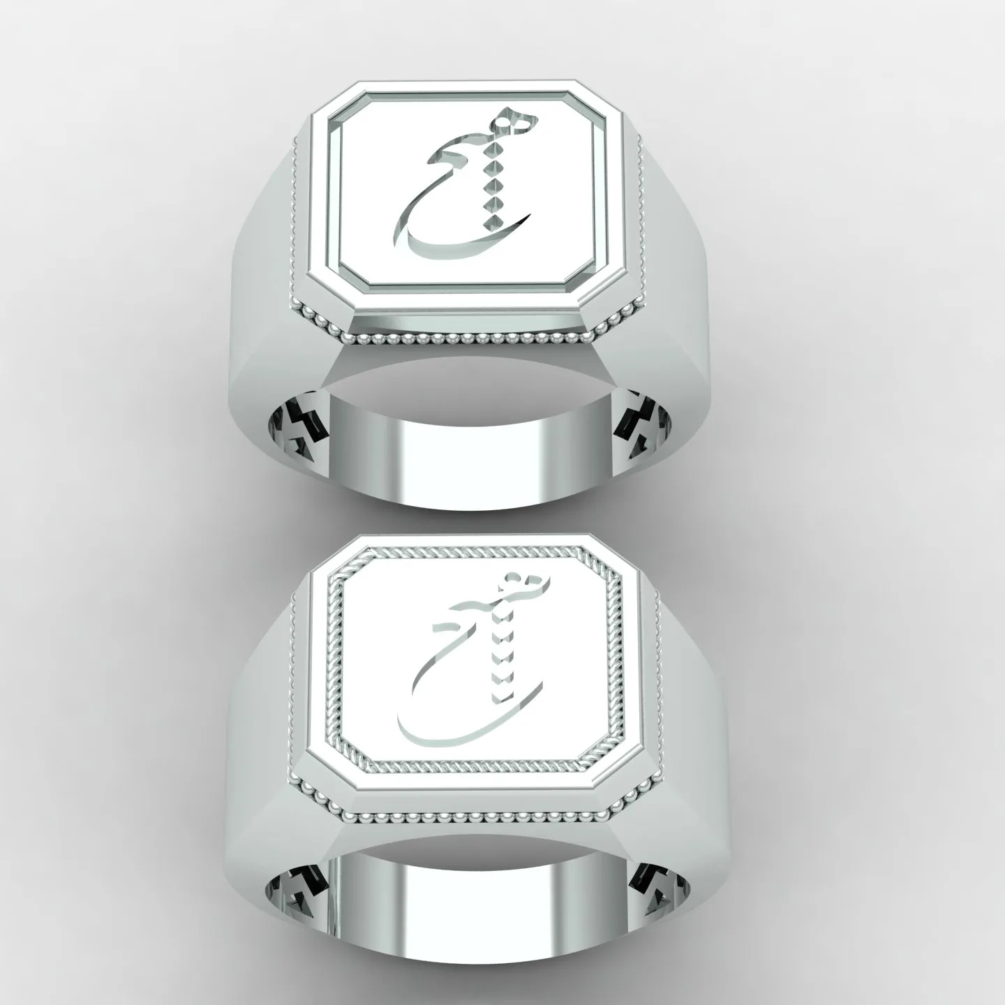 Men's Ring Code 03 3D Model