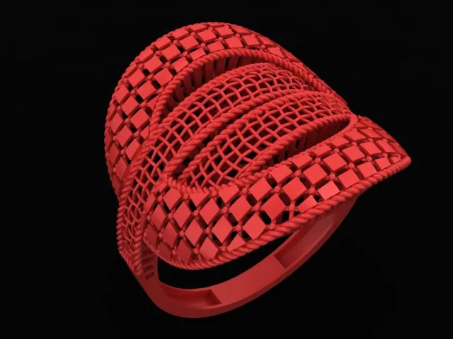 Cut Khor Aineh Fyvzhn Ring R-T-109 3D Model