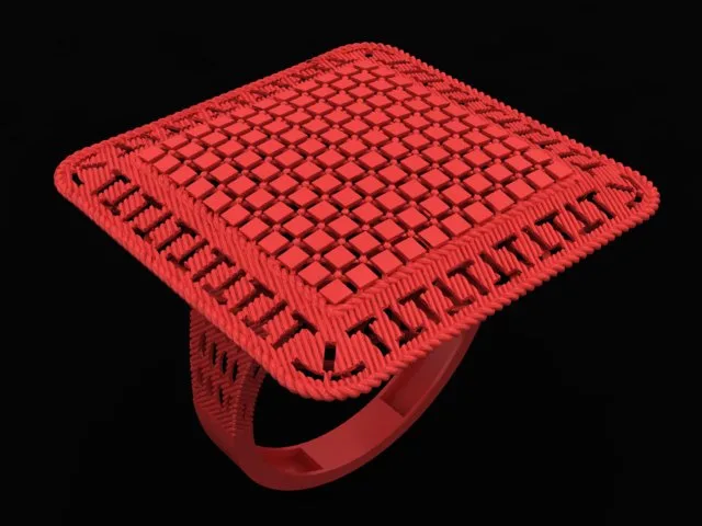 Cut Khor Aineh Fyvzhn Ring R-T-112 3D Model