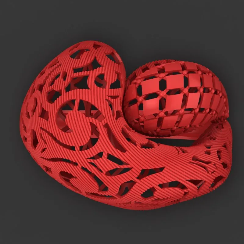 Cut Khor Aineh Fyvzhn Ring R-T-115 3D Model — image 2