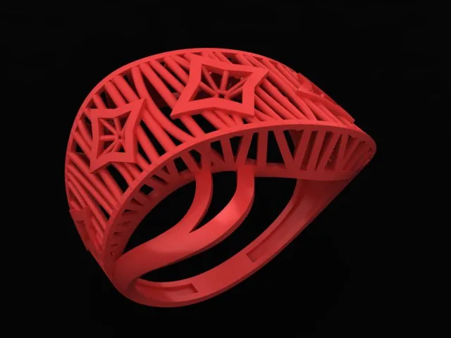 Cut Khor Aineh Fyvzhn Ring R-T-116 3D Model