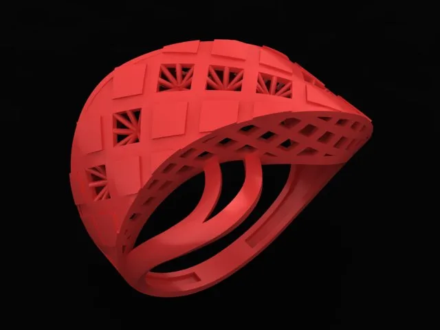 Cut Khor Aineh Fyvzhn Ring R-T-117 3D Model