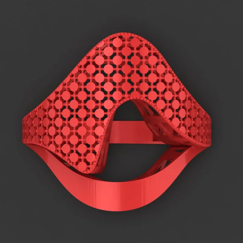 Cut Khor Aineh Fyvzhn Ring R-T-144 3D Model — image 2