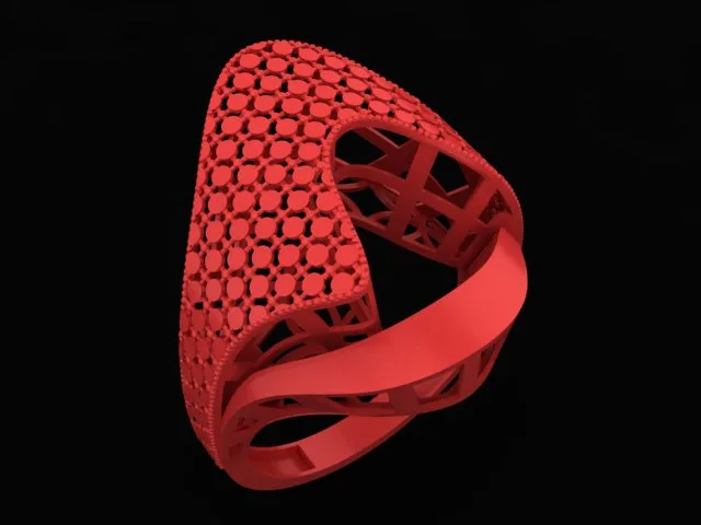 Cut Khor Aineh Fyvzhn Ring R-T-144 3D Model