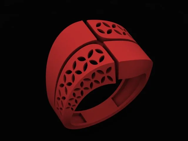 Cut Khor Aineh Fyvzhn Ring R-T-147 3D Model