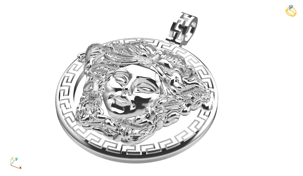Gold Vrsacheh Medallion 3D Model