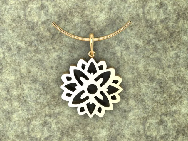 Arabesque Flower 3D Model