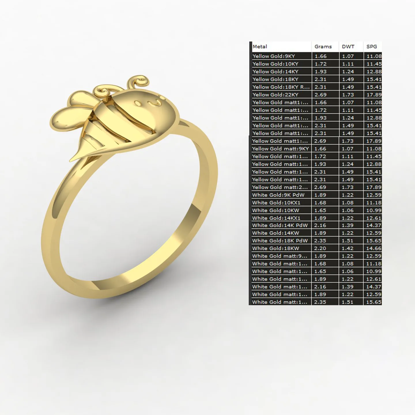 Bee Ring 3D Model — image 11