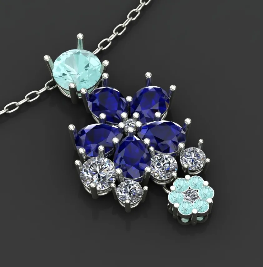 Flower Abi Necklace 3D Model — image 3