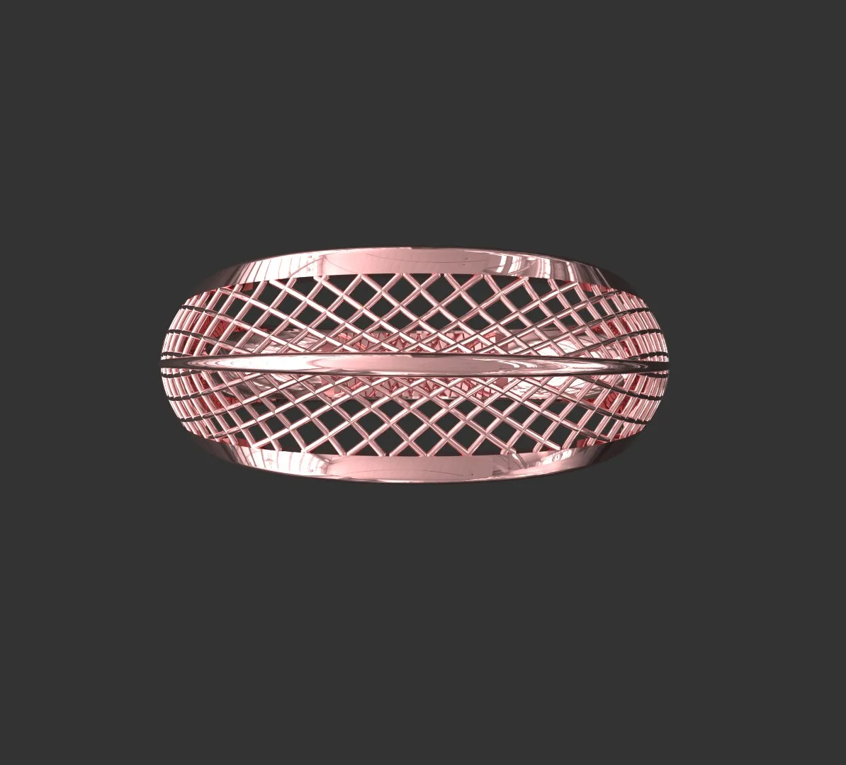 Fyvzhn Wedding Band Code 01 Fusion Ring 3D Model — image 3