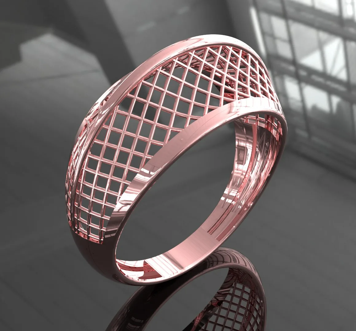 Fyvzhn Wedding Band Code 01 Fusion Ring 3D Model
