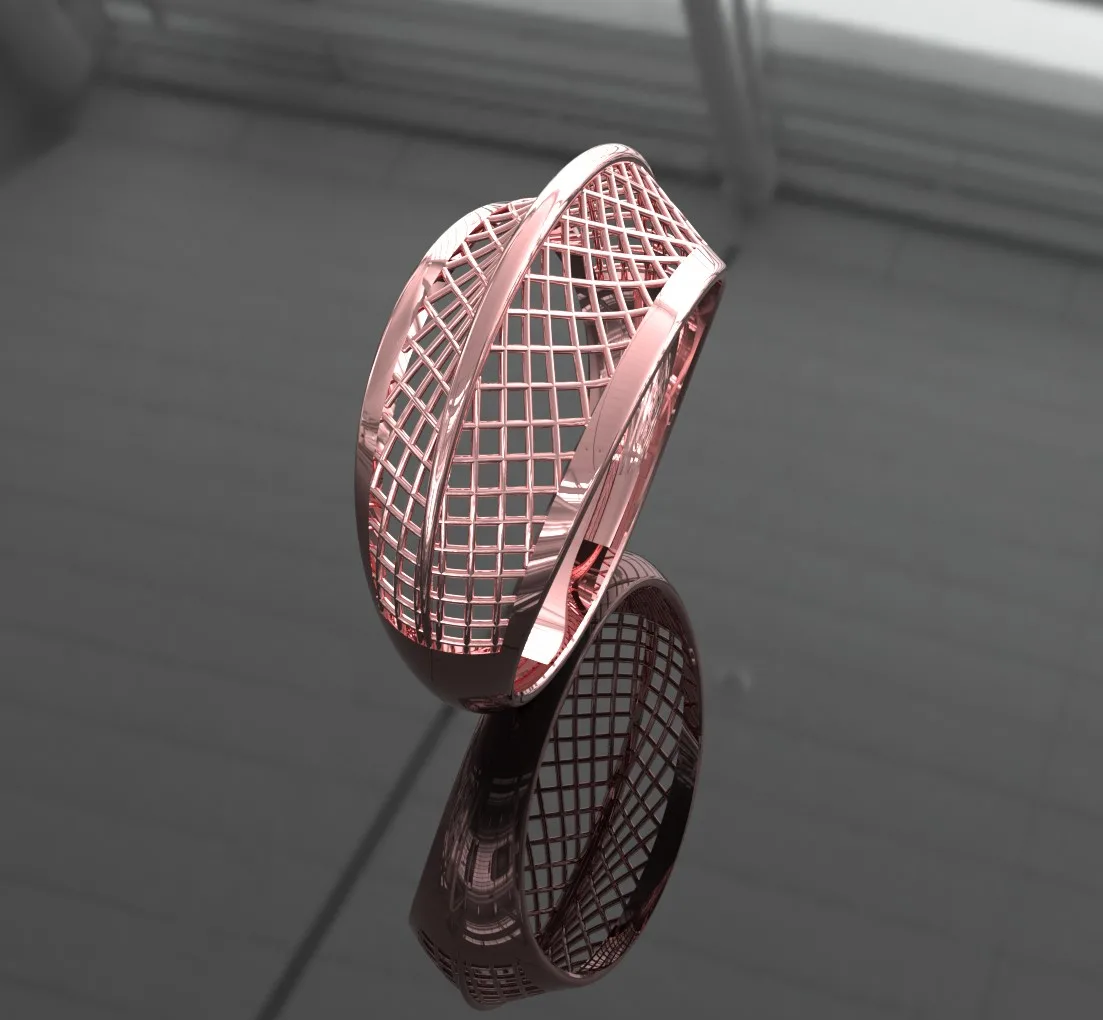 Fyvzhn Wedding Band Code 01 Fusion Ring 3D Model — image 2