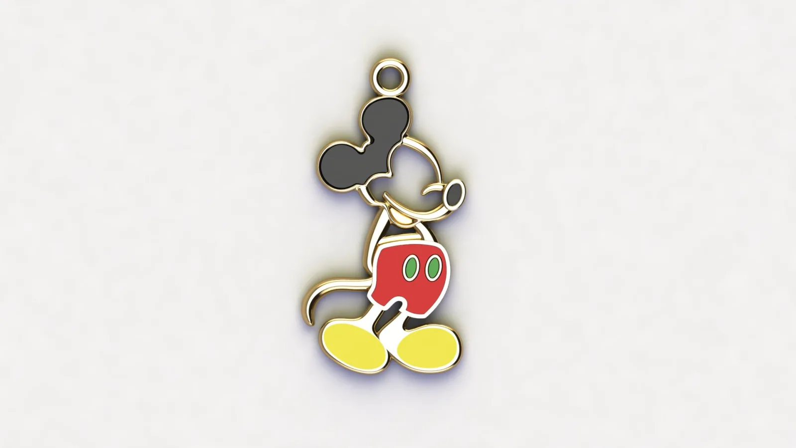 Fancy Miki Mos Pendant 3D Model
