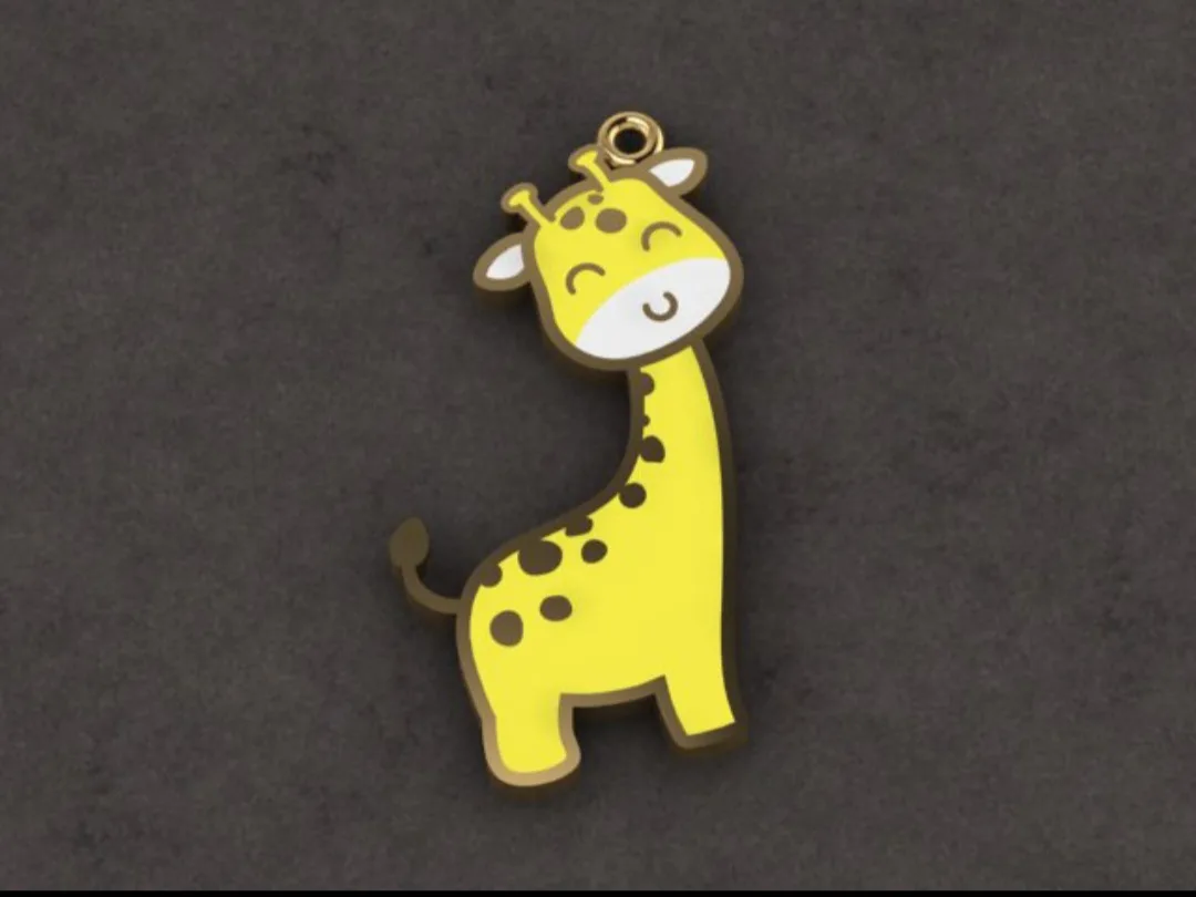Kids' Enamel Pendant 3D Model