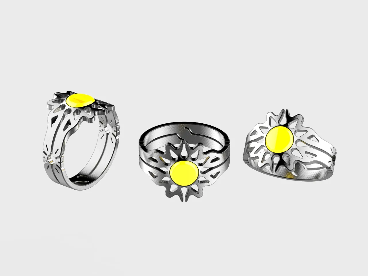 Sun Ring 3D Model