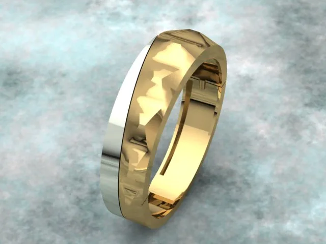 Wedding Band Code 02 3D Model