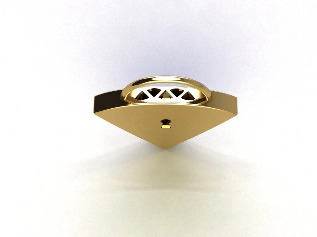 Tiffany Triangle Kochk Pendant Clasp 05 3D Model — image 4