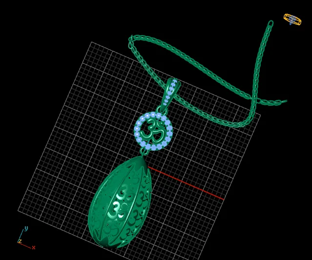 Fyvzhn Pendant 3D Model — image 3