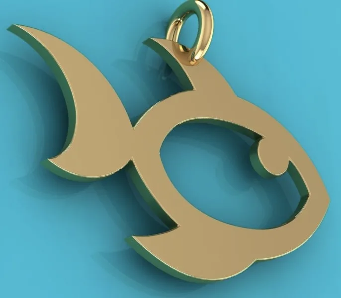 Fish Pendant 3D Model