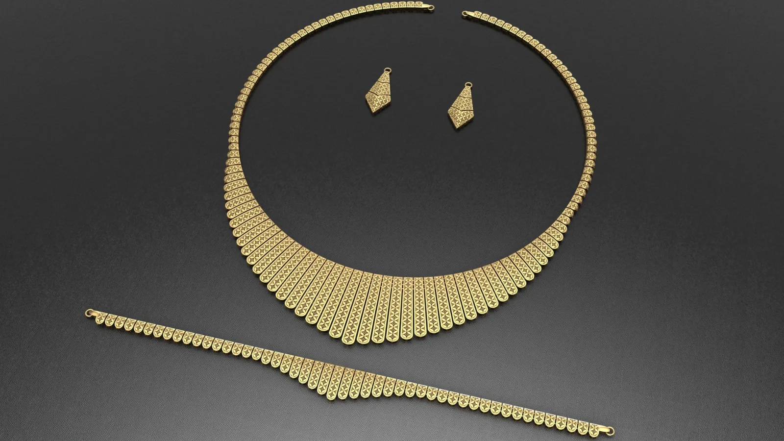 Ahram Masr Necklace 3D Model