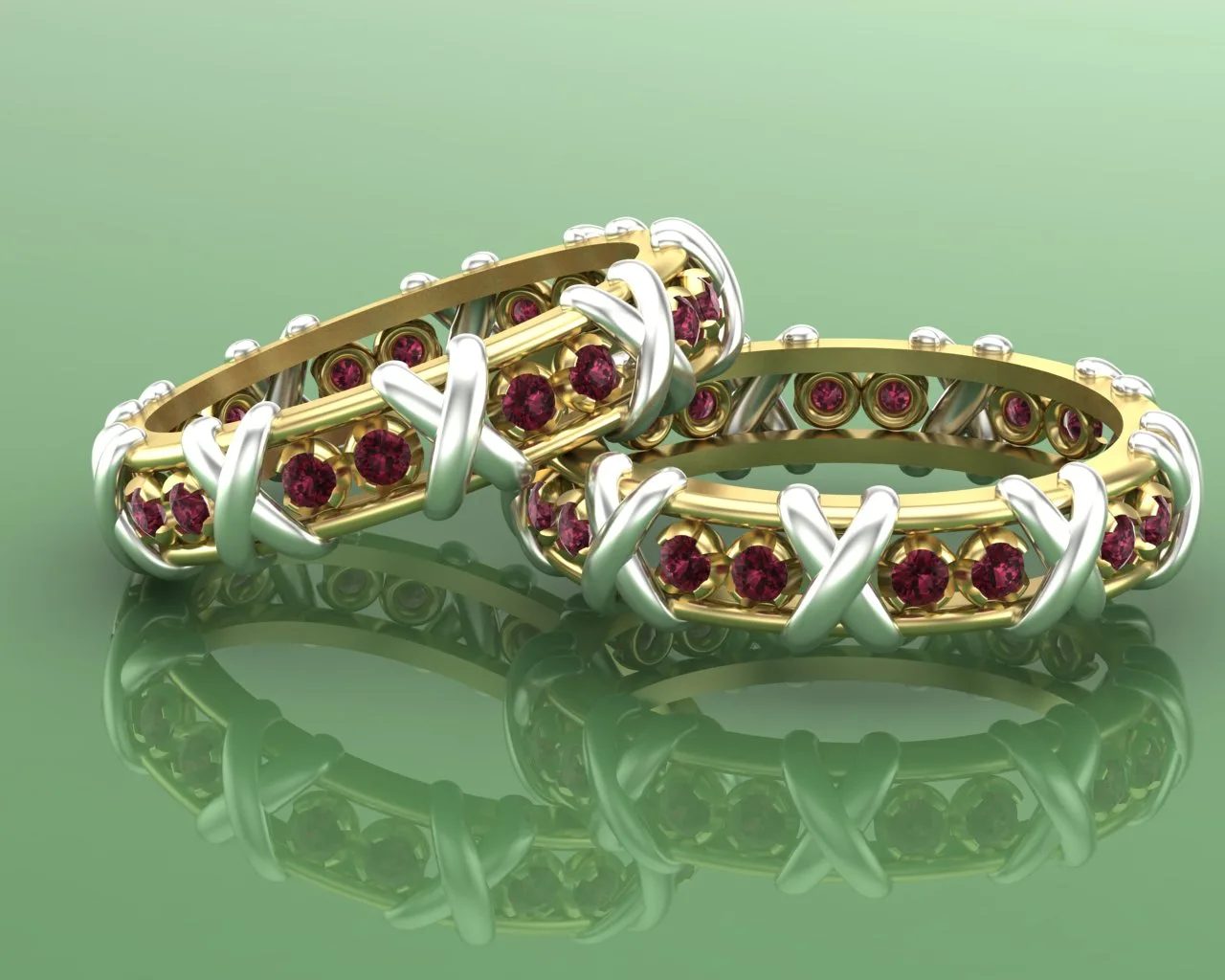Dor Ring Gemstone Code 01 3D Model