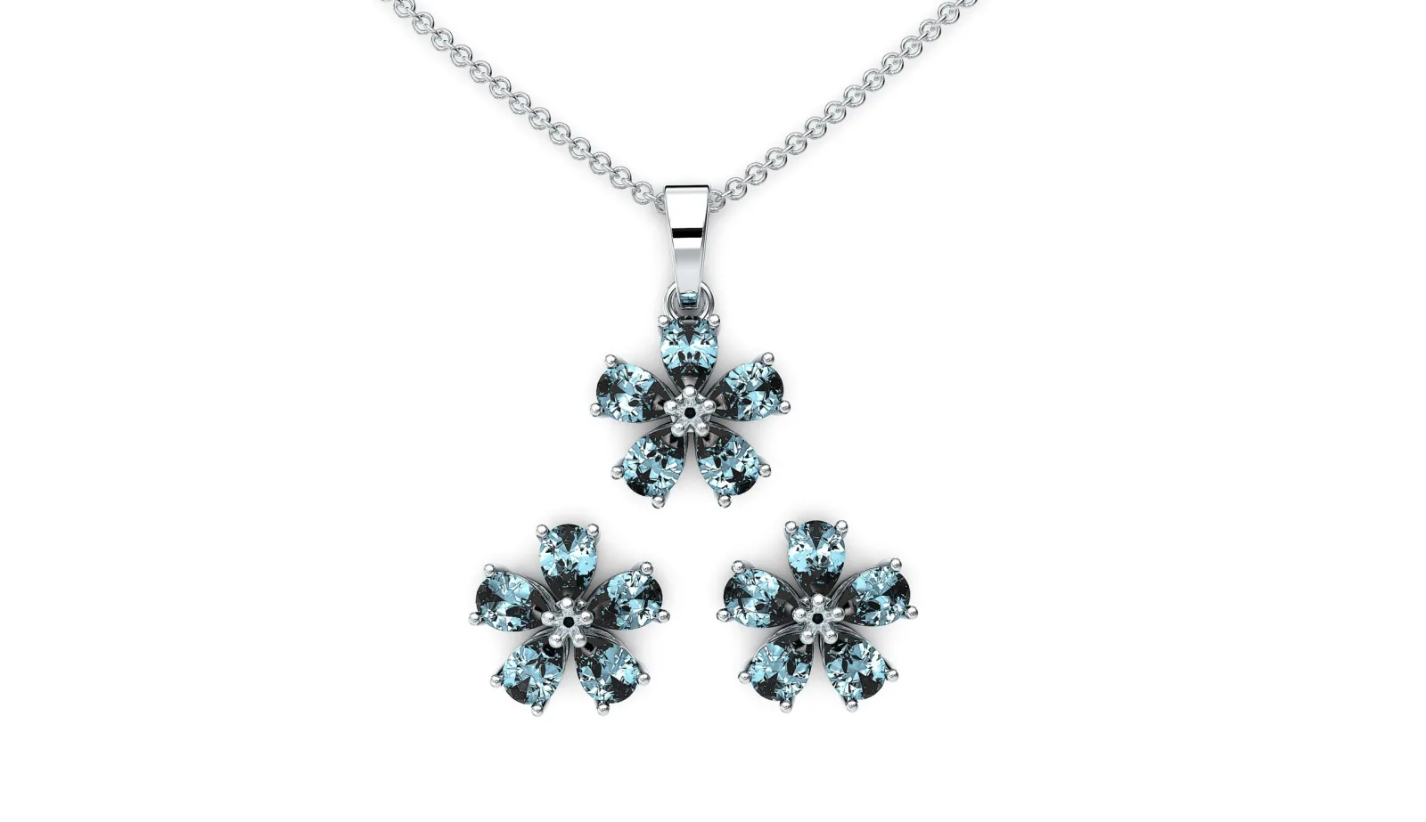 Flower Half Set 3D Model
