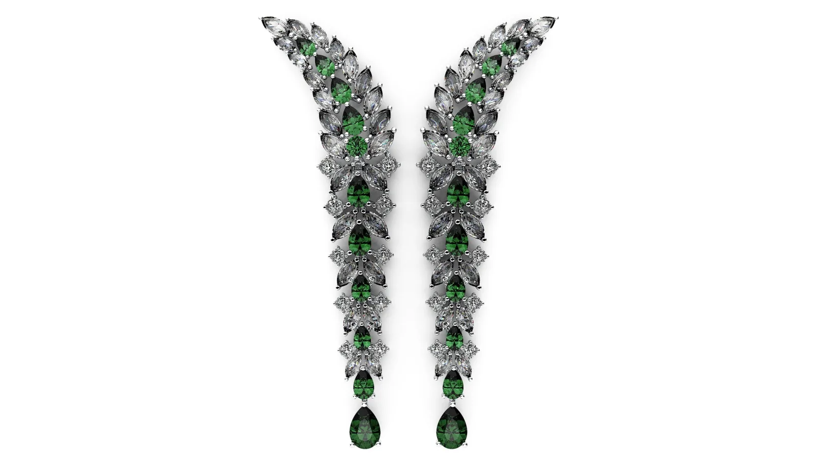 Earrings Jewelry 3D Model — image 2